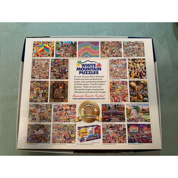 White Mountain Puzzle 500 Pieces Sunset Cabin Theme - Picture 6 of 7